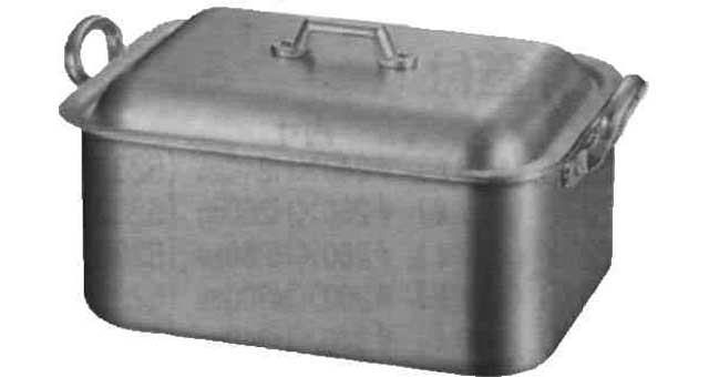 172086 ROASTING PAN ALUMINIUM DEEP, W/LID 700X550X150MM