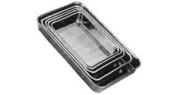 172121 PAN RECTANGULAR STAINLESS 300X230X45MM