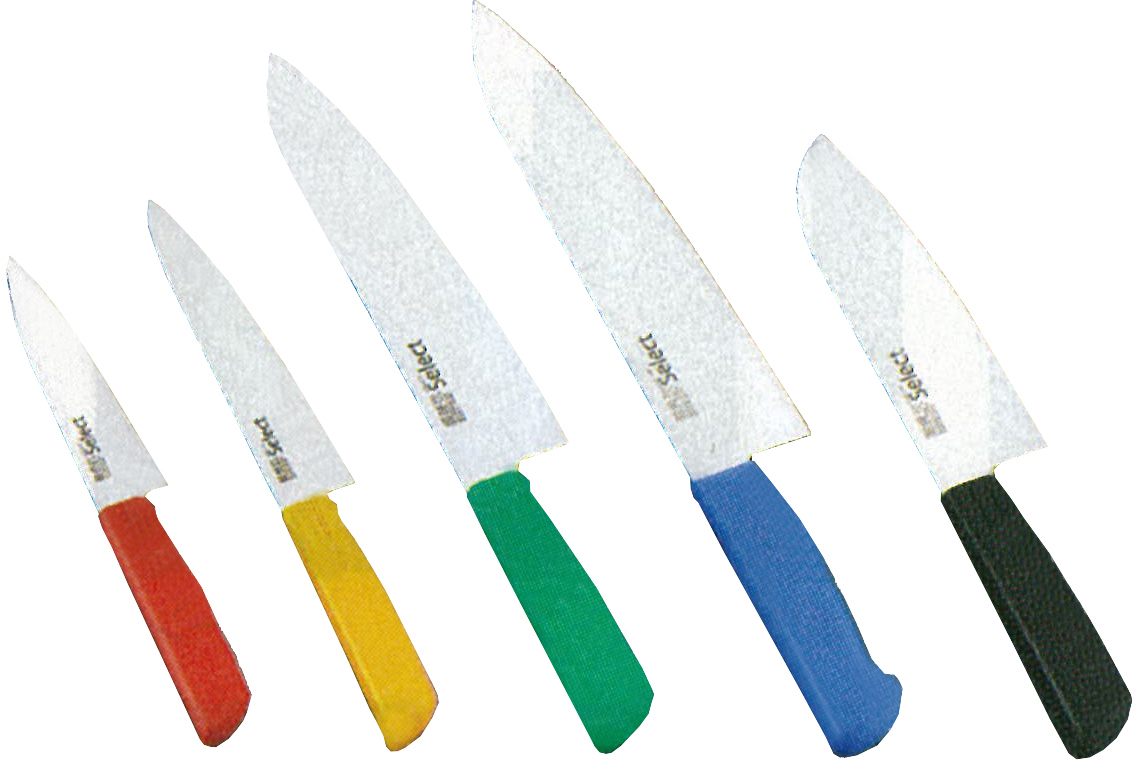 172320 FRENCH KNIFE S. STEEL BLADE, 250MM W/WHITE PLASTIC HANDLE