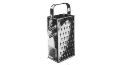 172850 CHEESE GRATER STAINLESS STEEL 4 SIDE CUT 80X100X240MM