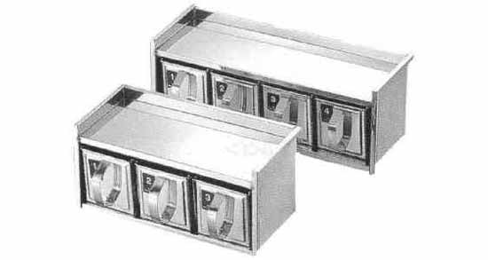 172967 SPICE CONTAINER STAINLESS 6-DRAWER TYPE W330XH220XD150MM