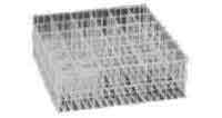 172974 RACK GLASS COMPARTMENT STLWIRE W/PLASTIC COATED 475X315X155MM