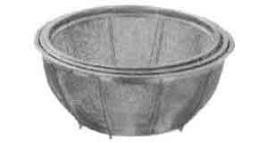 173280 BASKET ROUND STAINLESS STEEL 500MM DIAM