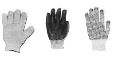 190103 GLOVES WORKING COTTON, NON SLIP DOTS