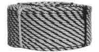 211355 TIGERROPE POLYETHYLENE 3STRAND, BLACK/YELLOW 1-3/4