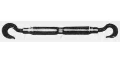 230456 TURNBUCKLE PIPE PS TYPE GALV, EYE&EYE W1X350MM