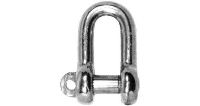 233565 SHACKLE STRAIGHT EYE BOLT, S. STEEL SC 34MM SWL 7.0TON