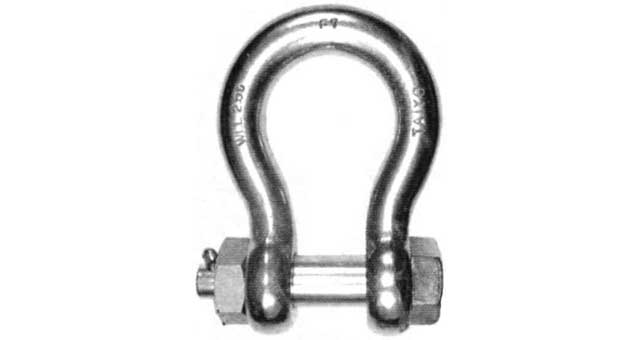 233579 SHACKLE BOW HEX HEAD BOLT, S. STEEL BB 26MM SWL 4.0TON