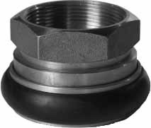 ADAPTER FIREHOSE BRASS MACHINO, 2-1/2" FEMALE/THREAD 2" FEMALE