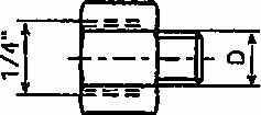 451163 NIPPLE REDUCING M12 1027, FOR AUTO GREASE DISPENSER