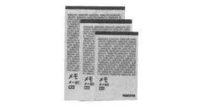470132 MEMORANDUM PAD TEAR OFF, 134X75MM
