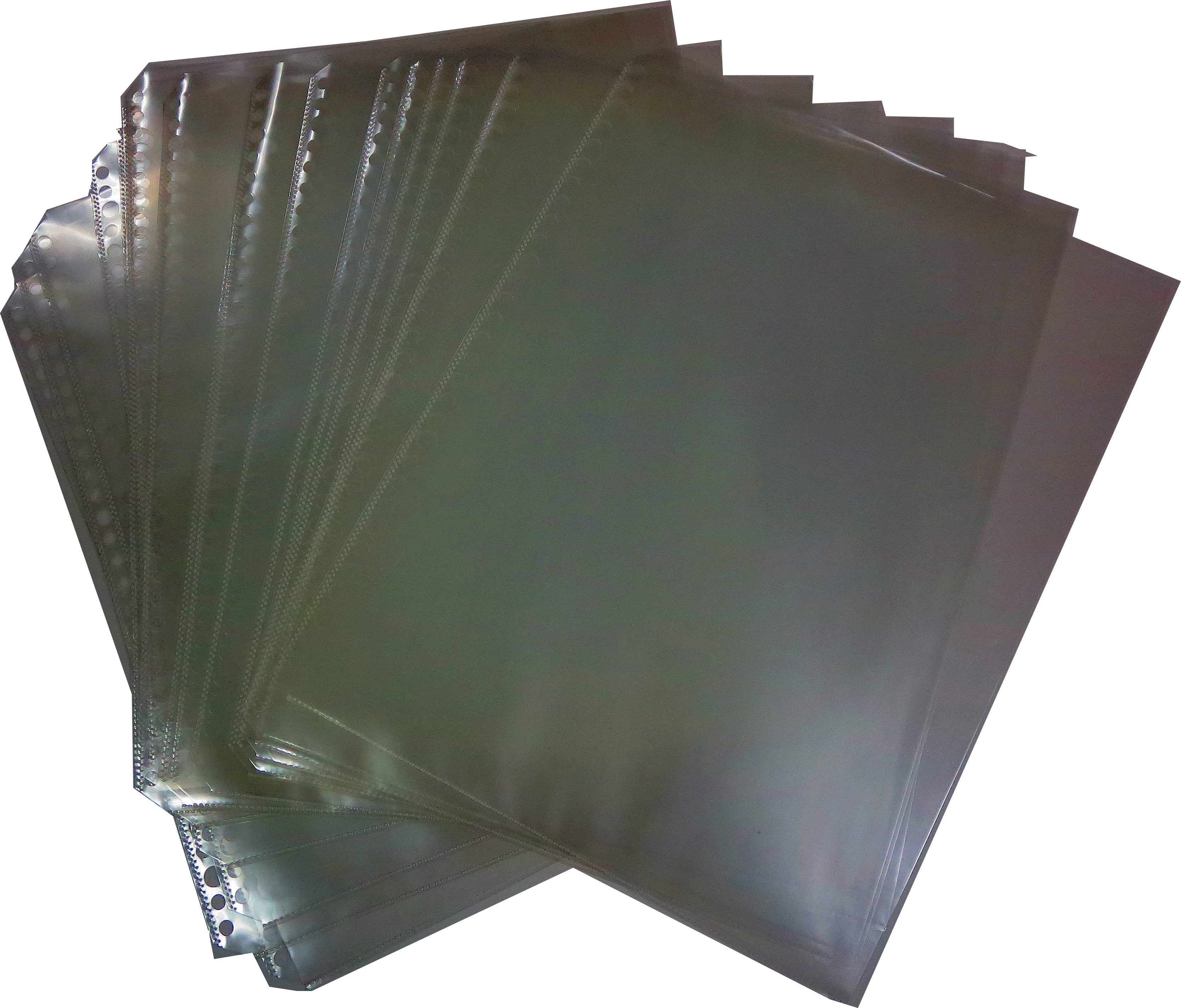 470397 REFILLS FOR DISPLAY BOOK A-4, POCKET MULTI PUNCHED 10'S/PKT