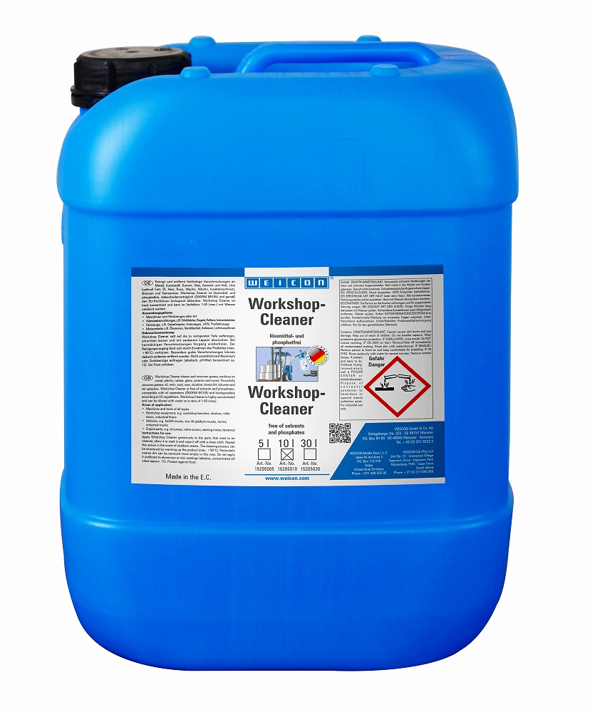 551578 CLEANER & DEGREASER ALLPURPOSE, WEICON WORKSHOP-CLEANER 10LTR