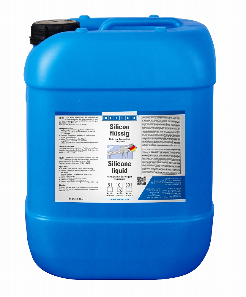 551597 AGENT SILICONE SLIDING AND, RELEASE WEICON 10LTR