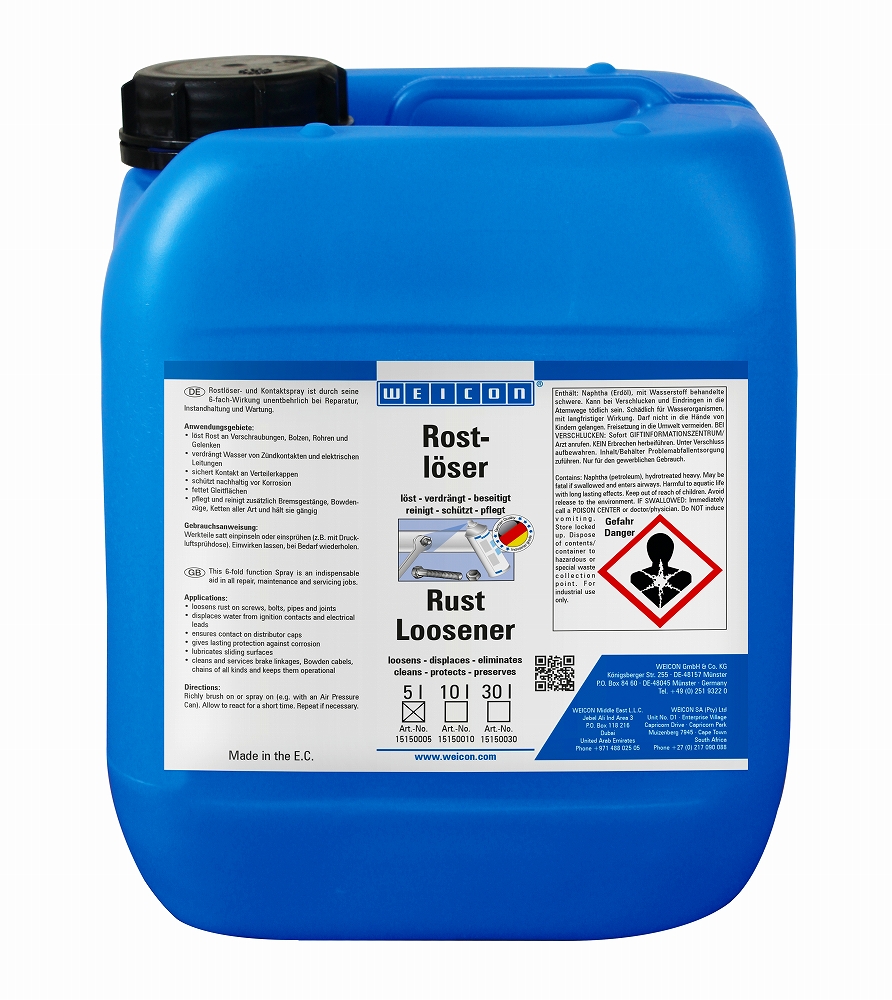 551625 LOOSENER RUST 6 FOLD FUNCTION, WEICON 5LTR