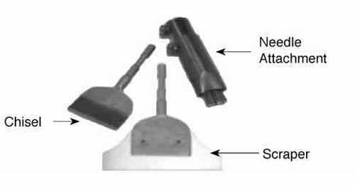 592527 SCRAPER FOR LONG REACH SCALER, BEVELLED W:305MM #431.3912