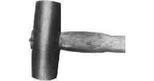 612692 HAMMER BRASS HANDLED, NO.1 (0.5KGS)
