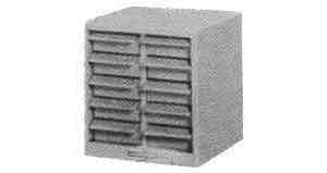 613833 PARTS CABINET WITH 24 DRAWERS, STEEL 360X240X380MM