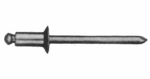 615243 RIVET BLIND OPENTYPE ALUM-BODY, STEEL-MANDREL 4.0X10.4MM 50'S