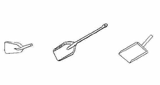 615966 DUST PAN NON-SPARK 100X150MM, SPECIAL ALUMINIUM BRONZE