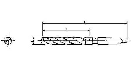 630336 DRILL H.S.S. MORSE TAPER SHANK, TWIST 27.5MM