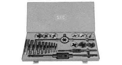 632208 SCREW PLATE SET METRIC COARSE, #D48 M2.0 TO M7.0 18PCS/SET