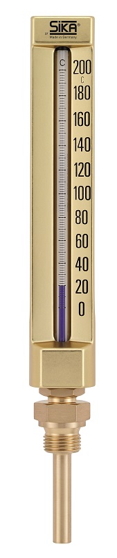 651929 THERMOMETER SIKA 271B 200x36MM, PT1/2 0-60DEG.C 100MM-STEM