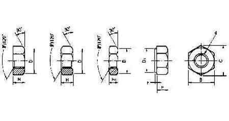 HEXAGON NUT STEEL UNGALV M20