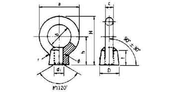 EYE NUT STEEL M20