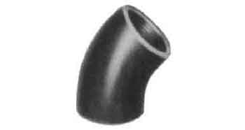 730124 ELBOW MALLEABLE CAST IRON, BLACK 45DEG 2