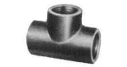 730322 TEE MALLEABLE CAST IRON BLACK, 1-1/4