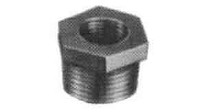 730605 BUSHING HEXAGON MALLEABLE CAST, IRON GALV 1X3/4
