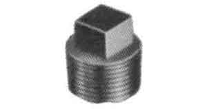 730640 PLUG SQUARE HEAD MALLEABLE, CAST IRON GALV 2-1/2
