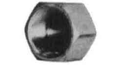 732558 CAP HEXAGON STAINLESS STEEL, 1-1/2 THREADED