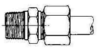 733101 CONNECTOR COMPRESSION STEEL, 4MMXPT1/8 400KG