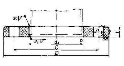 734701 FLANGE STAINLESS STEEL WELDING, SLIP-ON FLAT FACE 5KG-10MM