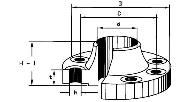 735738 FLANGE CARBON STEEL WELD NECK, DIN2635 PN40 400MM