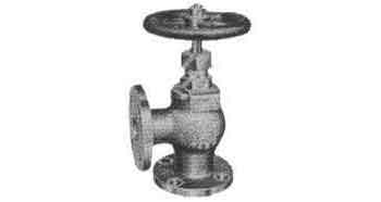 750131 ANGLE VALVE BRONZE FLANGED-END, F7302 5KG-15MM