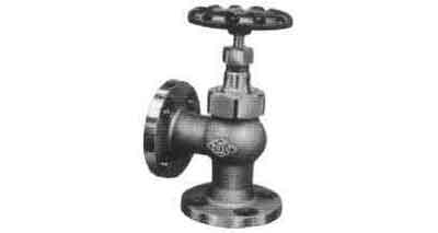 ANGLE VALVE BRONZE FLANGED-END, UNION BONNET F7347 5KG-40MM