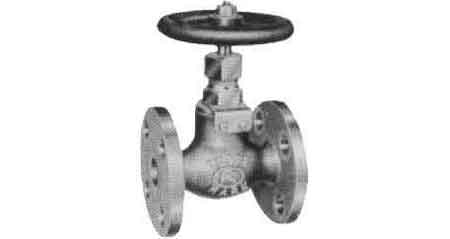 GLOBE VALVE SCREW DOWN CHECK, BRONZE FLANGED F7351 5KG-32MM
