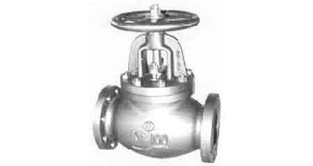GLOBE VALVE SCREW DOWN CHECK, C-IRON FLANGED F7375 10KG-65MM