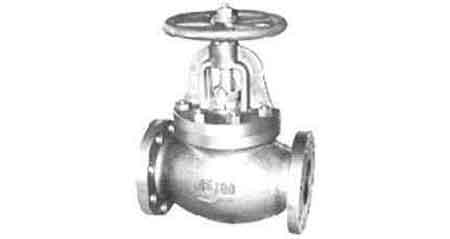 GLOBE VALVE SCREW DOWN CHECK, C-IRON FLANGED F7377 16KG-65MM