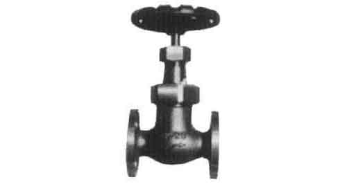GLOBE VALVE S/D CHECK BRONZE, FL'GED U-BONNET F7411 5KG-40MM