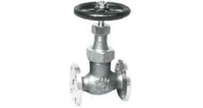 GLOBE VALVE S/D CHECK BRONZE, FL'GED U-BONNET F7413 16K-20MM