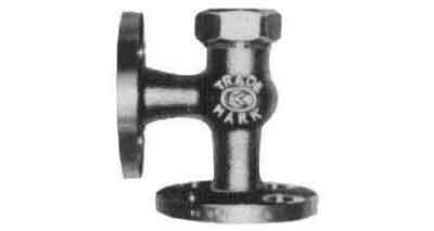 ANGLE VALVE LIFT CHECK BRONZE, FL'GED U-BONNET F7416 5KG-32MM