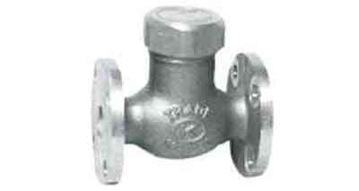 GLOBE VALVE LIFT CHECK BRONZE, FL'GED U-BONNET F7417 16K-20MM
