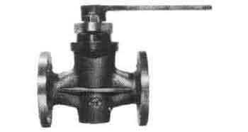 COCK 2-WAY BRONZE FLANGED, F7381 5KG-65MM