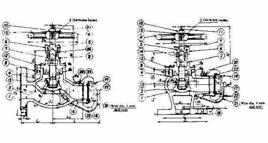 GLOBE HOSE VALVE BRONZE, FLANGE&COUPLING F7334 5KG-50MM