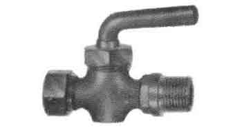 DRAIN COCK WITH LEVER HANDLE, BRONZE MALE&FEMALE PT1