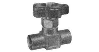 NEEDLE VALVE STRAIGHT BRASS, BOTH FEMALE ENDS 3/8